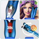 MIUOPUR Automatic Hair Curling Iron with Ceramic Ionic Barrel, Smart Anti-Stuck, Auto Rotating Hair Curling Wand with Temperature Display and Timer, Professional Hair Curler Styling Tool - Blue. MIUOPUR