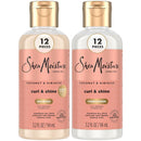 SheaMoisture Travel Shampoo & Conditioner (12 Sets, 24 Bottles), Coconut & Hibiscus Curl & Shine, Frizz Control, Curly Hair Products, 3.2 Oz Ea Infinity Warehouse