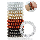 12 Pcs Spiral Hair Ties, TailaiMei No Crease Coil Hair Ties, Phone Cord Hair Ties for Thick Hair - Women Ponytail Holder Elastics(2.17 in, 4 Color) TailaiMei Store