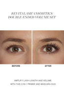 REVITALASH COSMETICS, Double-Ended Volume Set, Eyelash Primer & Mascara, Hypoallergenic & Cruelty Free RevitaLash Cosmetics