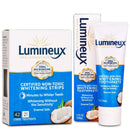 Lumineux Oral Essentials Teeth Whitening Strips and Toothpaste - Sensitivity Free - Dentist Formulated and Certified Non-Toxic - No Artificial Flavors, Colors and SLS Free Oral Essentials