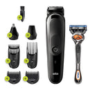 Braun Hair Clippers for Men, 7-in-1 Beard, Ear & Nose Trimmer, Mens Grooming Kit, Cordless & Rechargeable, with Gillette ProGlide Razor, Blue, 9 Piece Set Braun