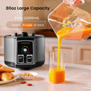 Commercial Blender for Crushing Ice, Chopping, Grinding, Blending, 1500W 80oz Blender with Tamper and Removable Soundproof Cover, K85 (Grey) Infinity Warehouse