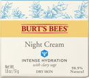 Burt's Bees Intense Hydration Night Cream, Moisturizing Night Lotion, 1.8 Oz (Package May Vary) Burt's Bees