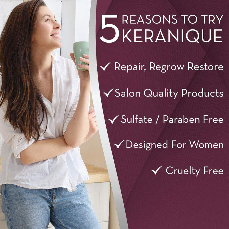 Keranique Color Boost Scalp Revitalizing Keratin Conditioner for Color Treated Hair | Keratin Hair Treatment | Keratin Amino Complex, Free of Sulfates, Dyes and Parabens Keranique