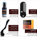 Complete Beard Growth Kit - Unscented Beard Growth Activator Serum Titanium Beard Roller 100% Organic Orange Beard Soap Pocket Beard Comb for Patchy Facial Hair Growth - Vegan Natural Recipe FOLLICLE BOOSTER Store