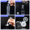 TRENDBOX 12 Pack Plastic Empty Bottles with Flip Cap for Shampoo, Lotions, Liquid Body Soap, Cream (2 oz / 60 ml) TRENDBOX