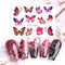 Le Fu Li 30 Sheets Butterfly Nail Art Stickers Nail Art Water Transfer Sticker with Butterfly Flower Patterns Manicure Tips，Nail Tips DIY Toenails Nail Art Decorations Accessories Decals Le Fu Li
