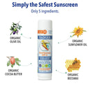 Badger SPF 35 Active Mineral Sunscreen Face Stick - Reef-Friendly Broad-Spectrum Water-Resistant Face Sunscreen Stick with Zinc Oxide - Unscented, .65 oz Badger