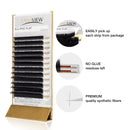 LASHVIEW Eyelash Extensions,Individual Lashes,Ellipse Eyelash Extensions 0.15mm D+ Curl 14mm Flat Lashes Eyelash Extensions Beauty Salon Use LASHVIEW