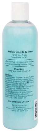 Alpha Skin Care Moisturizing Body Wash | Anti-Aging Formula | Glycolic Alpha Hydroxy Acid (AHA) | Vitamin E & Aloe Vera | Conditions & Soothes | For All Skin Types | 12 Fl Oz Alpha Skin Care Store