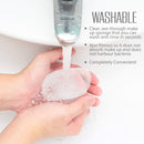 2 Pack Silicone Makeup Sponge [Washable] Premium Quality - Gel Foundation Makeup and Puff BB - Best Silisponge Cosmetic Beauty Tools Blender [Clear] Nylea