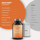 NAD HER NAD Supplement Nicotinamide Riboside Wellness Formula, Help Restore NAD Levels, Anti-Ageing Supports Rejuvenating Skin Cells, NAD Supplement for Women, Non-GMO, 90 Capsules Infinity Warehouse