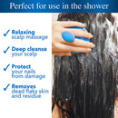 Nizoral Hair Shampoo Brush with Soft Silicone Scalp Massager Brush Head, for All Hair Types, Deep Cleanses Scalp and Removes Dead Flaky Skin and Residue Nizoral
