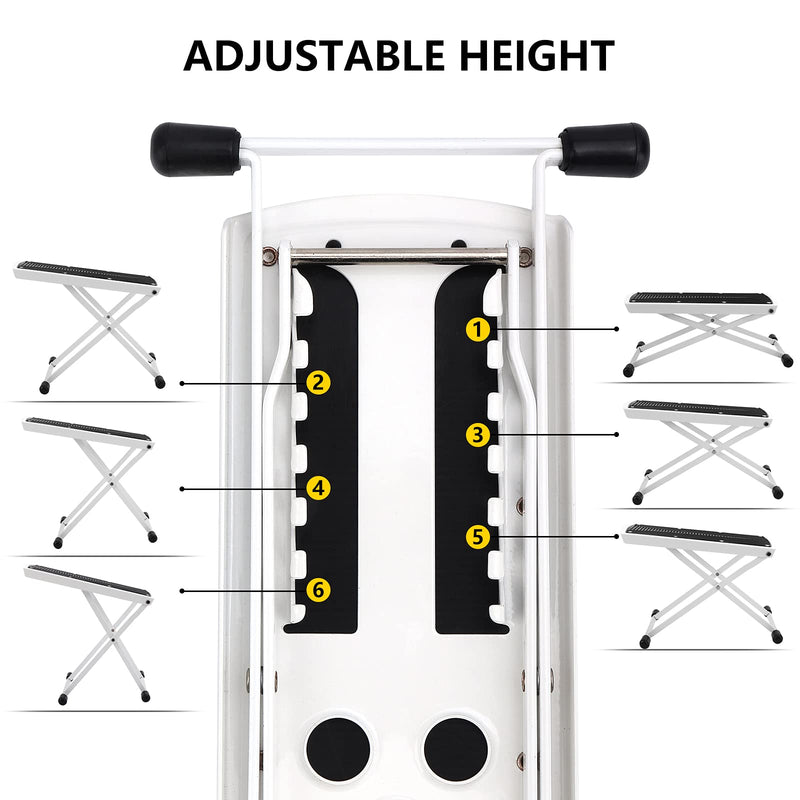 Pedicure Foot Rest, Non-Slip Home Beauty Footrest for Easy-at Home Pedicures, 6 Heights Adjustable Sturdy Manicure Foot Rest Treat Your Feet No More Bending or Stretching LIONVISON