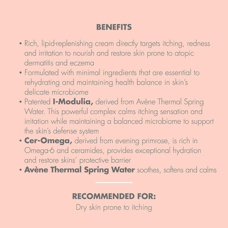 Eau Thermale Avene XeraCalm A.D Lipid-Replenishing Cream, Atopic Dermatitis, Eczema-Prone, No Preservatives, Fragrance-Free, 6.7 oz. Eau Thermale Avène
