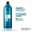Redken Extreme Length Shampoo | Infused With Biotin| For Hair Growth | Prevents Breakage & Strengthens Hair REDKEN