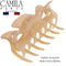 Camila Paris CP3048 French Hair Clip for Women, 3.5 inch Beige for Thick Volume Hair, Girls Hair Claw Clips Jaw, Durable Styling Hair Accessories for Women, Strong Hold No Slip Grip, Made in France Camila