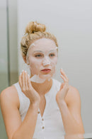Karuna Clarifying+ Facial Sheet Mask, Natural Fiber Sheet Mask with Honey, Salicylic Acid & Burdock Root - 1 Count Karuna