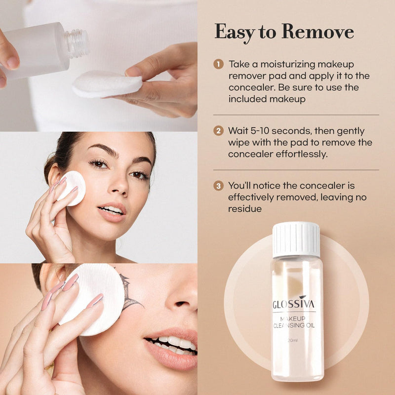 Tattoo Cover Up Makeup Waterproof Concealer For Dark Spots, Scars, Vitiligo, And More - 2x30ml - Use on Body, For Legs, for Men and Women (2x30ml) Infinity Warehouse