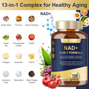 NAD Supplement for Women Men with nicotinamide riboside resveratrol,Quercetin, Betaine Boost NAD+ Levels NAD Plus Supplement for Anti Aging, Energy, Immune, Focus 120 Capsules Infinity Warehouse