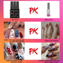 Coosa 12 Colors Painted Gel Nail Polish Set with Brush Nail Art Wire Drawing Gel for Line Pulling Gel Line Nail Polish Drawing Nail Art Salon COOSA