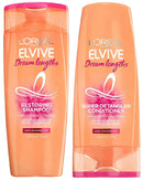 L'Oreal Paris Elvive - Dream Lengths - Restoring Shampoo & Super Detangler Conditioner Set - One Set L'Oréal