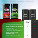 Fruits and Veggies Supplement - High Fiber Supplement for Immunity, Gut & Energy - Super Reds & Super Greens Supplements with Marshmallow Root - 240 Reds and Super Greens Powder Superfood Capsules Infinity Warehouse