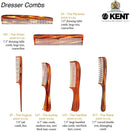 Kent A 81T Graphite X-Small Gentleman's Beard and Mustache Pocket Comb, Fine Toothed Pocket Size for Facial Hair Grooming and Styling. Saw-cut of Cellulose Acetate, Hand Polished. Hand-Made in England KENT Store