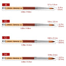 Accmor Nail Art Brush for Acrylic Powder, Wooden Handle Acrylic Nail Art Design Brush Nail Art Brushes Art Tool, Size 14 Accmor