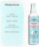 Babo Botanicals Baby Skin Mineral Sunscreen Spray SPF 30 with 100% Zinc Oxide Active, Water-Resistant - 6 oz. Babo Botanicals Store