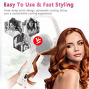 Automatic Hair Curler-Cordless Wand Curling Iron-Portable Auto Crimper Hair Waver, Rechargeable Hair Waver with LCD,Timer Settings&6 Temperature, Auto Shut-Off Hair Styling Tools for Women KFF
