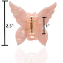 ZOOX Chic Hair Claw Clip by French Designer, A New Twist On Ordinary Hair Clips (Rose Quartz Butterfly) ZOOX