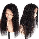 VRBest Hair Deep Wave Human Hair Lace Front Wigs 13x4 Brazilian Virgin Human Hair Wigs Pre-Plucked 150% Density 100% Unprocessed Deep Curly Wig Natural Color for Black Women(20 Inch) VRBest Store