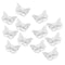 OBTANIM Butterfly Hair Clips, 12 Pcs Cute Metal Butterfly Hair Claw Pins Barrettes Accessories for Girls and Women (Silver) OBTANIM