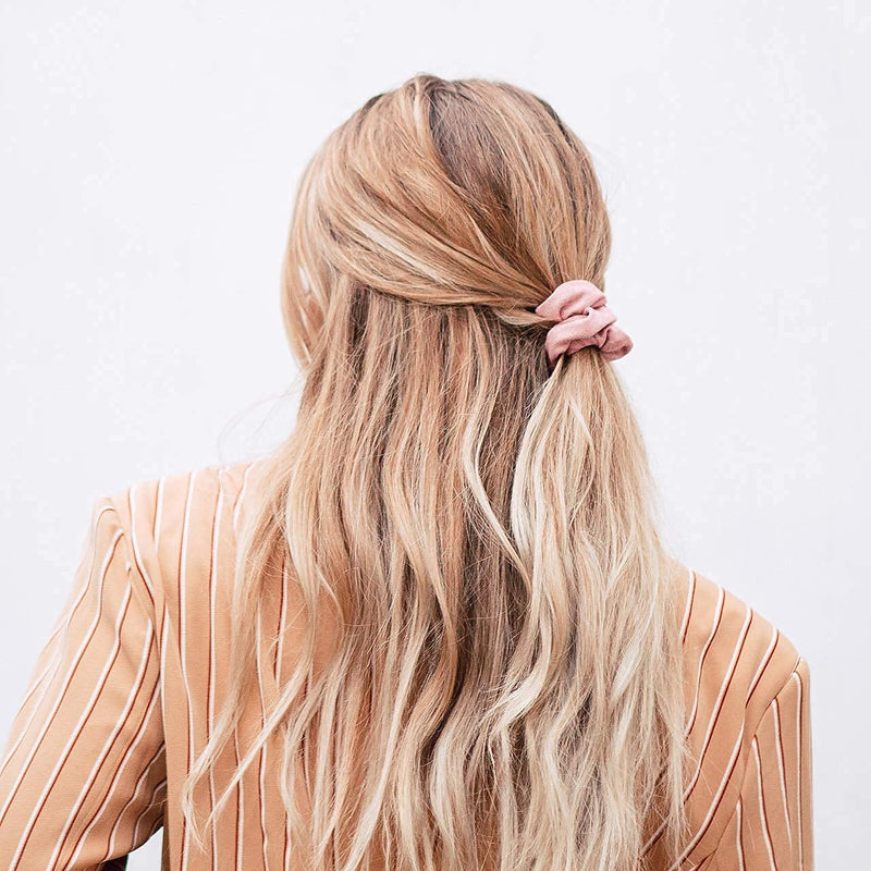 Kitsch Soft Matte Suede Scrunchies for Hair, and Soft Microfiber Towel Hair Scrunchies for Frizz Free, Heatless Hair Drying, Great for All Hair Types, Scrunchies Bundle Kitsch