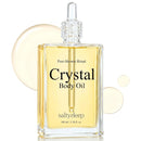 Crystal Body Oil, After Shower Body Oil for Women, Silk Moisturizer for Dry & Crepey Skin, Non-Greasy & Fast Absorbing Dry Oil, Citrus Bergamot Clean Musk Scent, Midnight Garden, 3.38 fl oz Infinity Warehouse