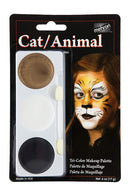 Mehron Makeup Tri-Color Halloween Makeup Palette (CAT/ANIMAL) Mehron