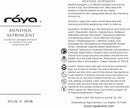 RAYA Menthol Astringent 8 oz (203) | Effective Facial Toner for Combination and Partially Oily Skin Prone to Break-Outs | Helps Refine, Tighten, and Protect pH Balance | Cools, Refreshes and Soothes Infinity Warehouse