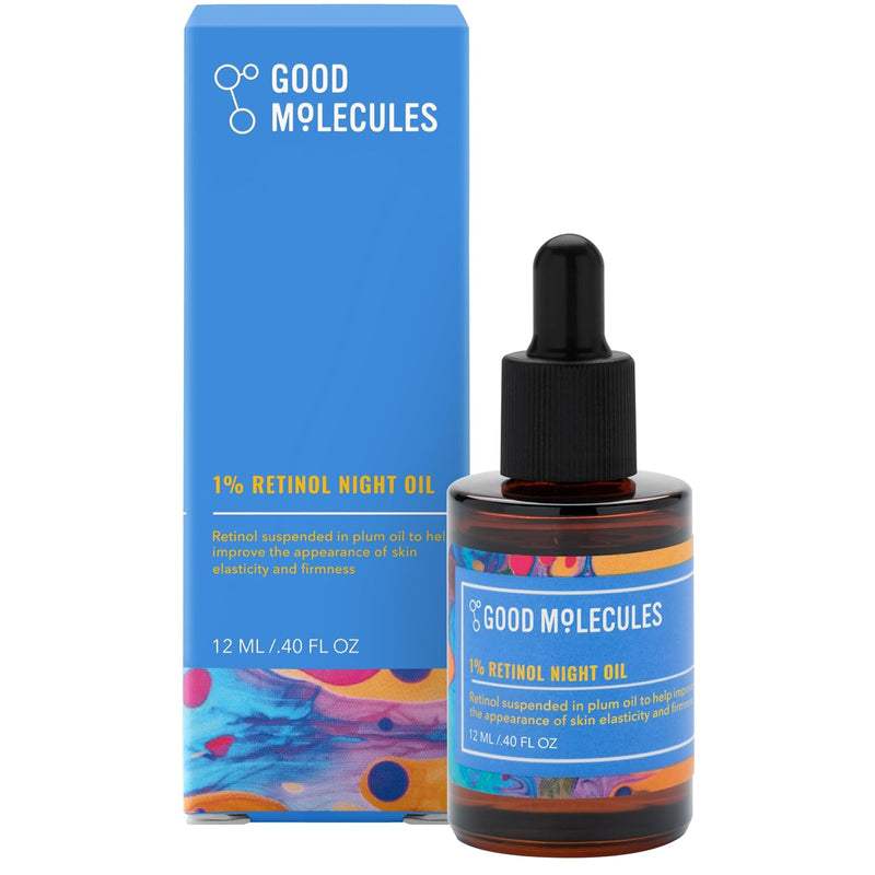 Good Molecules 1% Retinol Night Oil - Retinol and Rosehip Face Oil Formula for Anti-Aging, Skin Firming, and Moisturizing - Collagen Production Skin Care for Face Infinity Warehouse