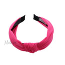 Hot Pink 1 Inch Fabric Turban Knot Headband Motique Accessories Store