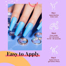 Beetles Jelly Crystal Gel Nail Polish Set Summer-6pcs Colors Blue Red Purple Rainbow Neon Yellow Green Orange Gel Polish Kit LED Dryer Cured See Through Nail Trend 2020 Gel Nail Art Kit 7.3m Bottle beetles Gel Polish Store