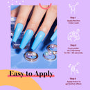 Beetles Jelly Crystal Gel Nail Polish Set Summer-6pcs Colors Blue Red Purple Rainbow Neon Yellow Green Orange Gel Polish Kit LED Dryer Cured See Through Nail Trend 2020 Gel Nail Art Kit 7.3m Bottle beetles Gel Polish