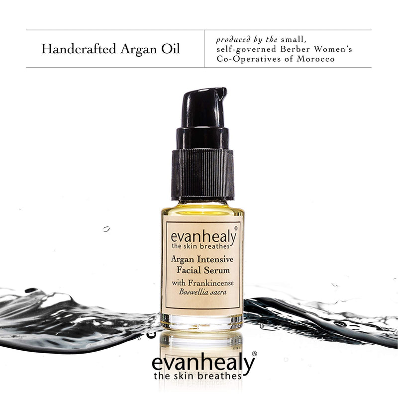 evanhealy Argan Intensive Facial Serum | Handcrafted Argan Oil with Organic Essential Oils | Nourishing & Rejuvenating Treatment for All Skin Types evanhealy