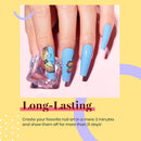 Beetles Gel Nail Polish Set- Summer Splish Splash Collection 6 Colors Bule Nail Gel Polish Kit Soak Off UV LED Lamp Gel Nail Kit Nail Art Manicure Salon DIY at Home beetles Gel Polish