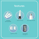 Conair GIRLBOMB All-in-1 Facial Hair Trimmer for Women - 9 Piece Kit with 2 Dermablades - Perfect for Face, Ear/Nose and Eyebrows - Battery-Powered Infinity Warehouse