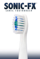 Sonic-FX Replacement Electric Toothbrush Heads Compatible with Fairywill, Sonic-FX and SnapWhite for Adults and Kids | Soft Charcoal/Nylon Bristles Sonic Replacement Toothbrush Heads (White,Pack of 4) Sonic-FX