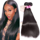 Brazilian Straight Human Hair Bundles 10 12 14 Inch Straight Virgin Hair Bundles 10A Unprocessed Weave Hair Human Bundles ALIANNA Store