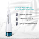 Water Flosser - Initio 300ML Water Dental Flosser Cordless for Teeth Cordless Dental Oral Irrigator with 3 Modes, 6 Tips, IPX7 Waterproof, Rechargeable Waterproof Teeth Cleaner for Home and Travel Initio