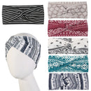 6 Pack Wide Boho Headbands for Women - Soft Yoga Elastic Hair Bands for Girls Workout Running Sport Headwrap Non-slip Breathable (Patterned) Artilady
